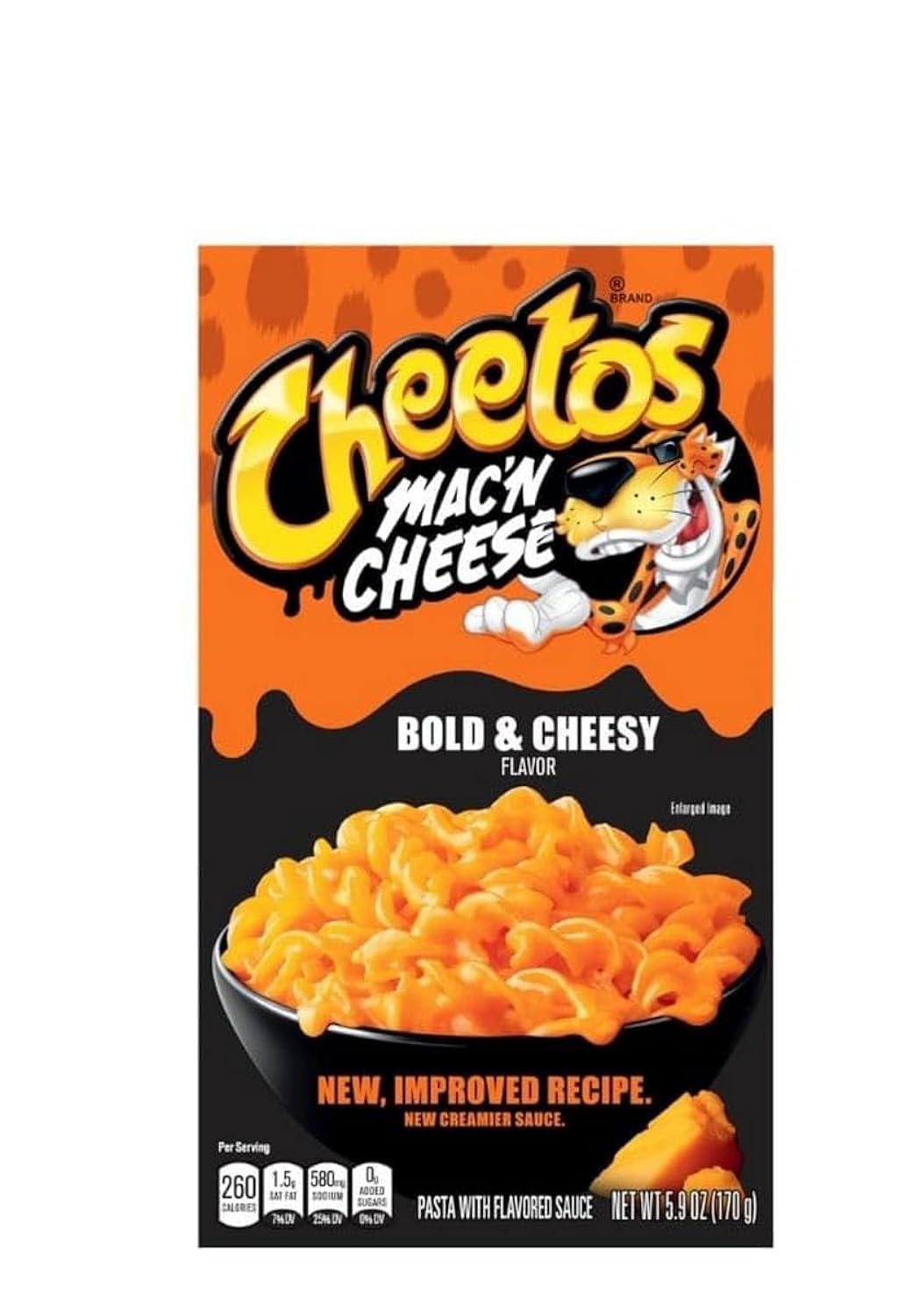 Cheetos empaque frontal mostrando caja y sabor audaz para una porción rápida