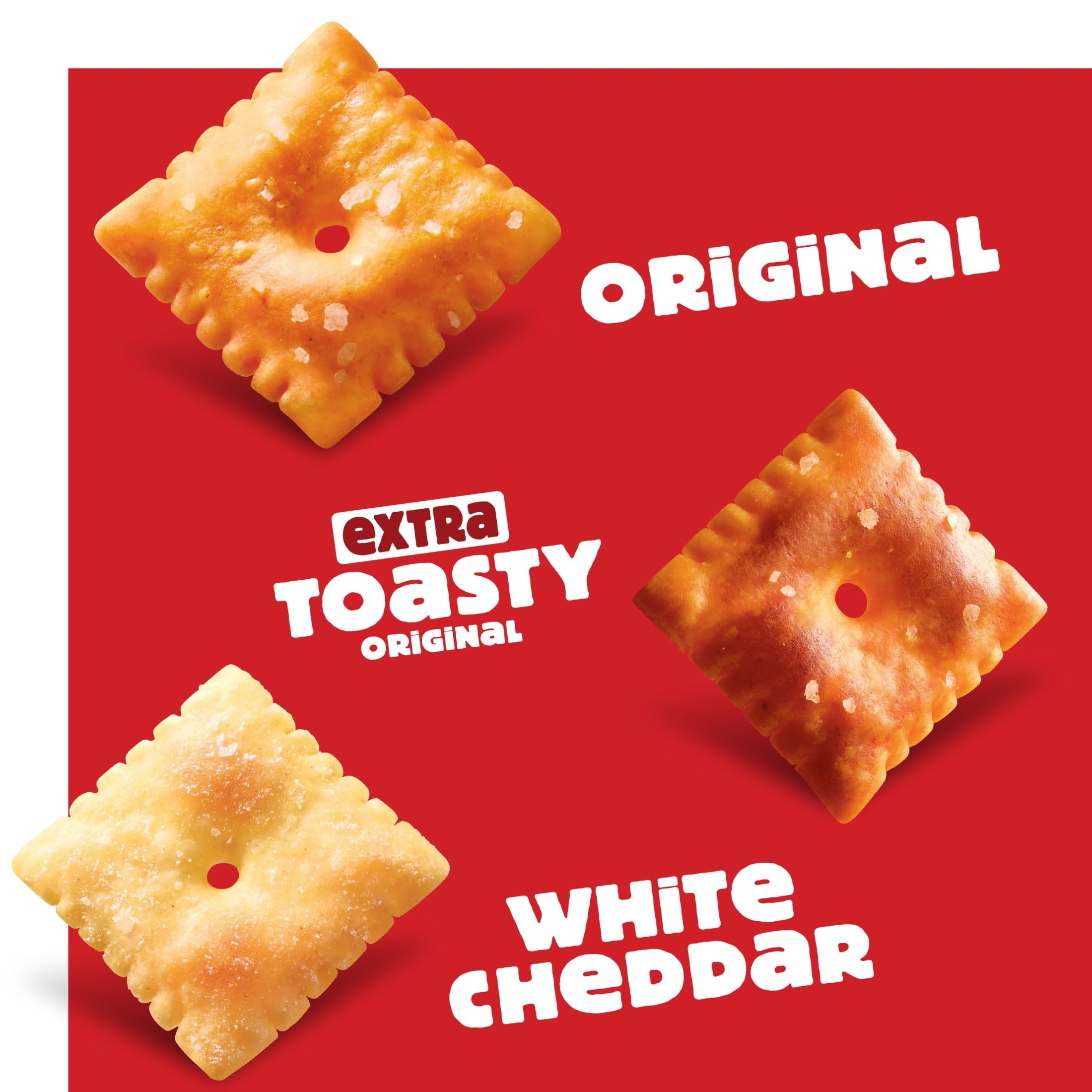 Cheez-It caja abierta con galletas visibles, facilidad de acceso y porcionamiento