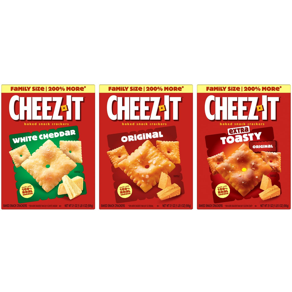 Cheez-It en una tabla de aperitivos con dip y frutas, presenta el producto en reunión social