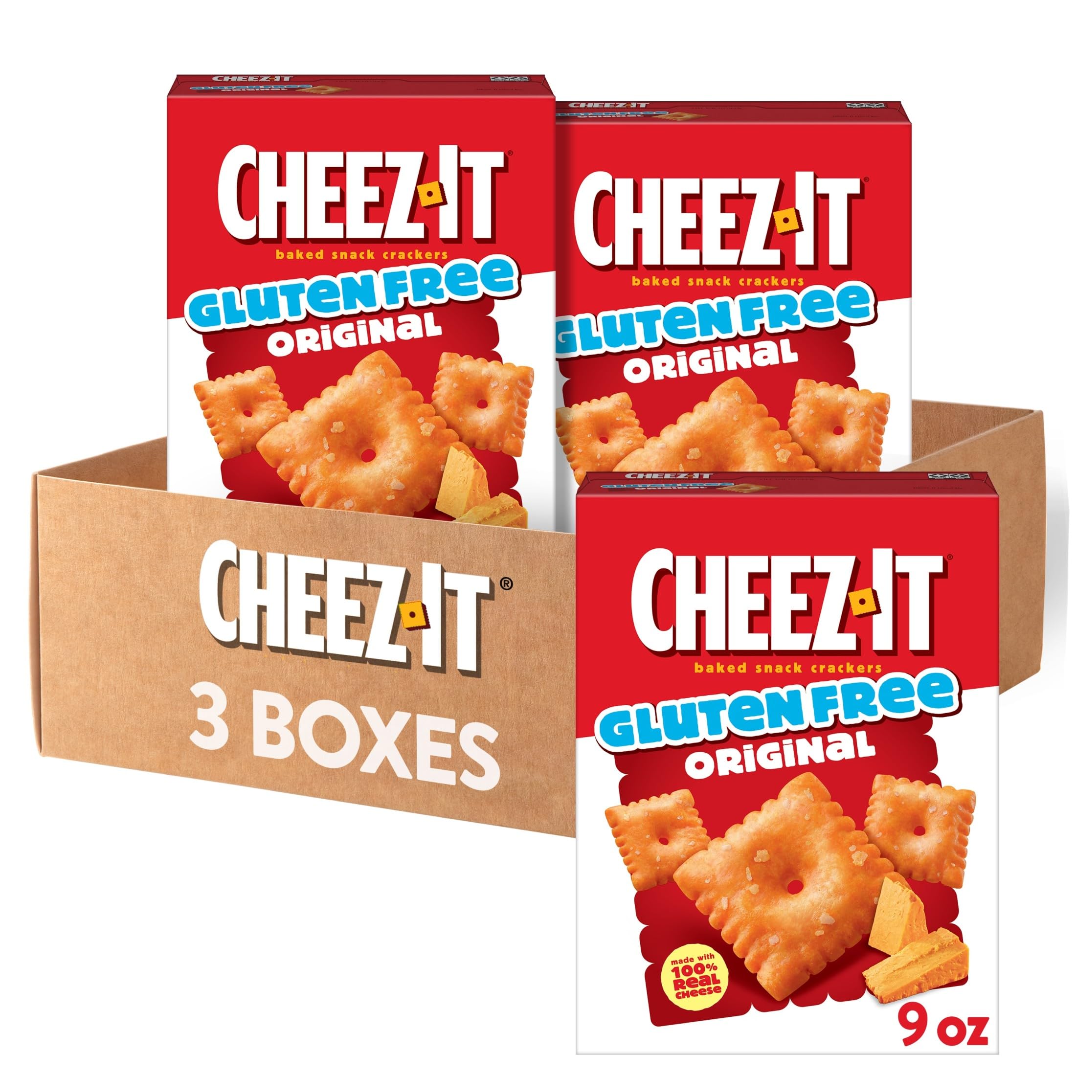 Cheez-It frente del empaque mostrando cajas y frescura