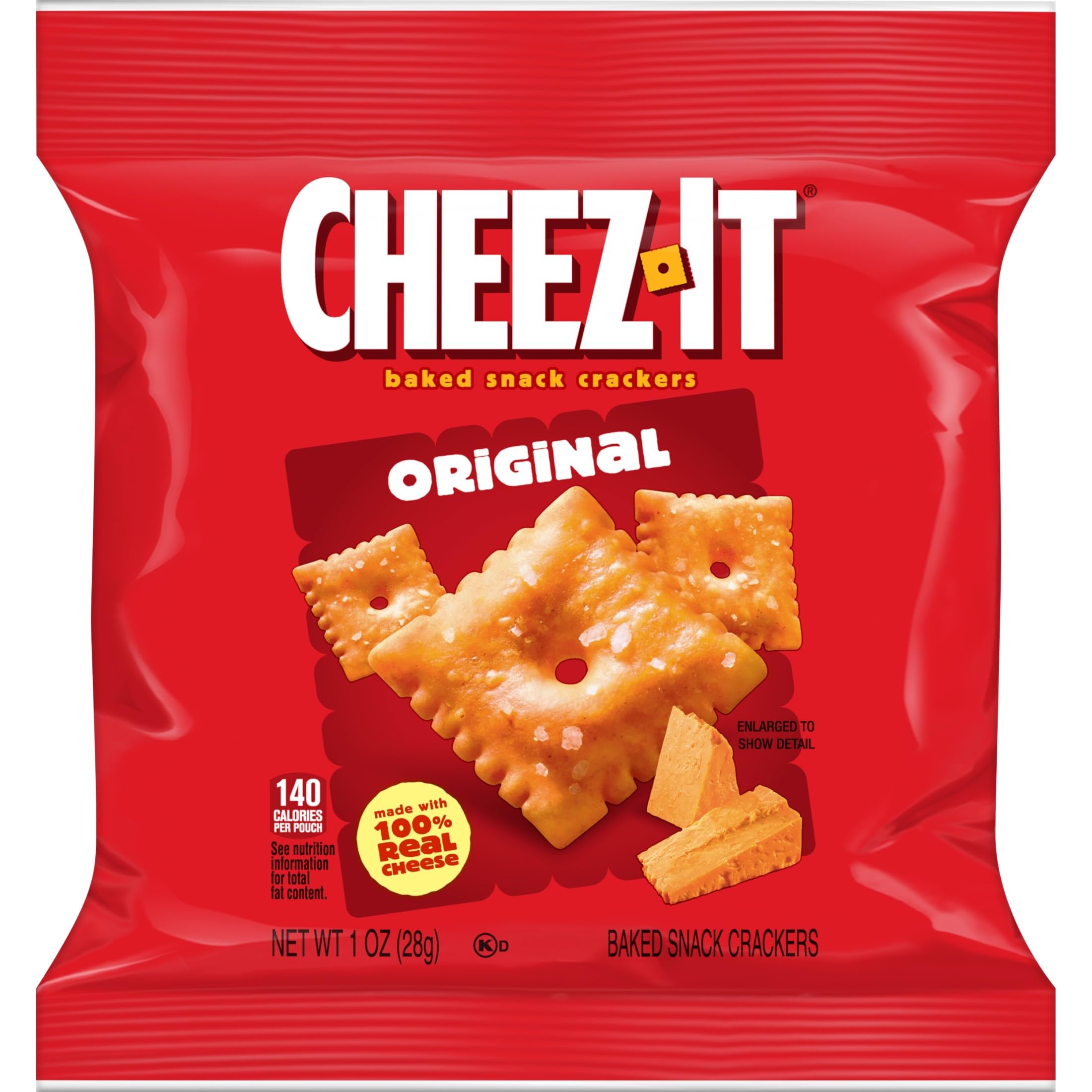 Cheez-It etiqueta de ingredientes mostrando uso de queso real