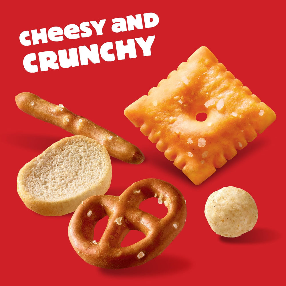 Cheez-It mini rebanadas de pan tostado mostrando textura ligera y crujiente