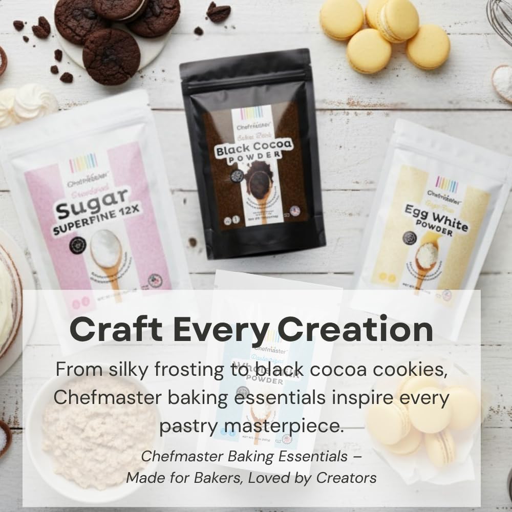 Chefmaster polvo de cacao con ingredientes de repostería, versátil y natural