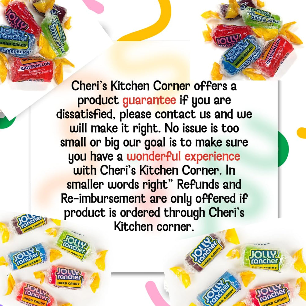 Cheri's Kitchen Corner primer plano de caramelo sin azúcar mostrando textura brillante y atractivo afrutado