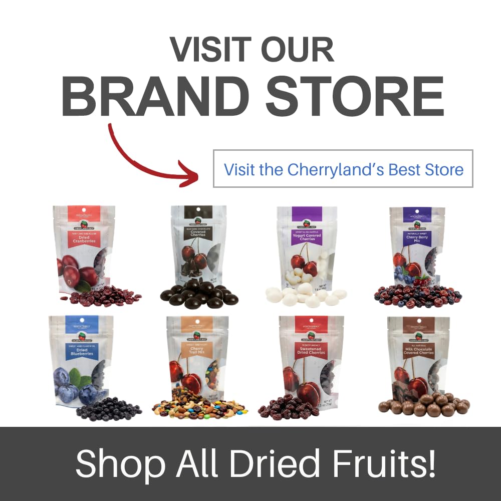 CHERRYLAND'S BEST primer plano de arándanos muestra textura y sabor intenso