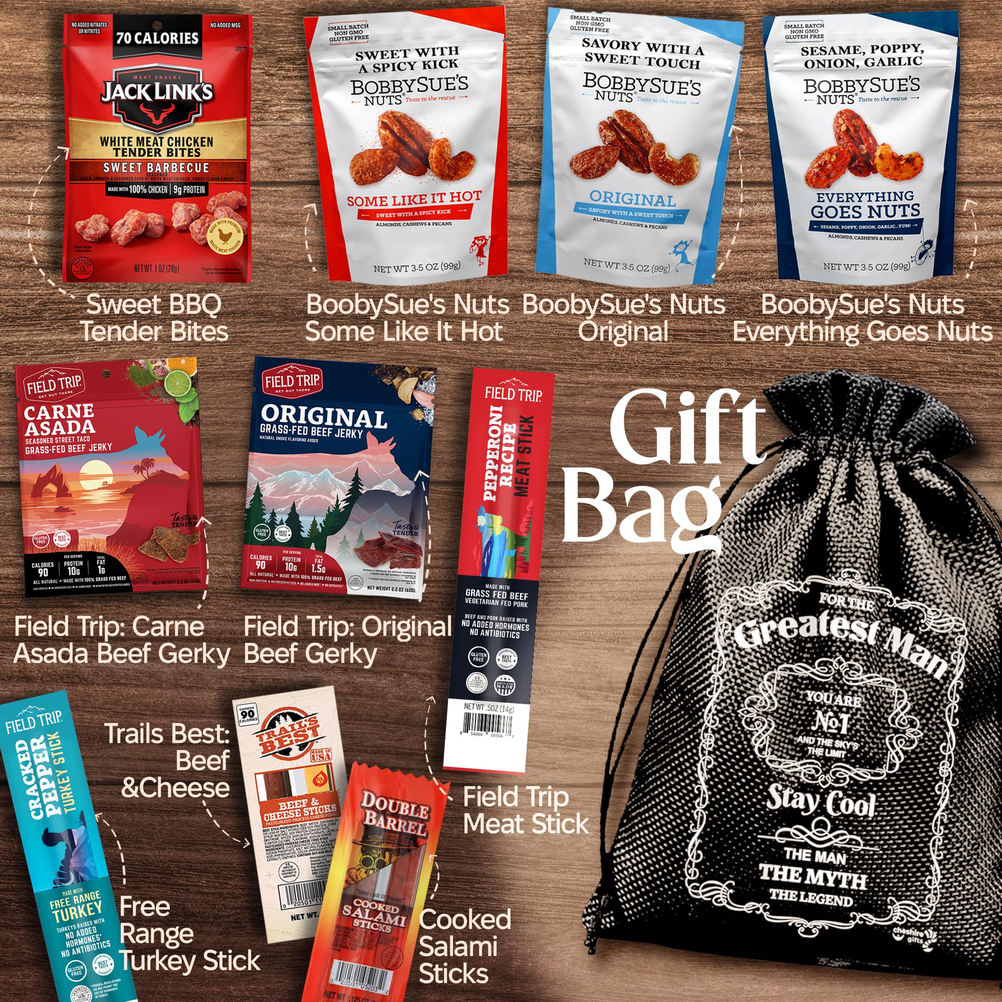 Cheshire Gifts detalle de textura de jerky mostrando calidad y sabor
