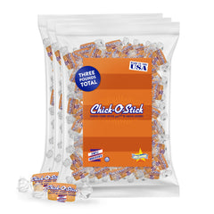 Chick o stick frente del empaque mostrando 3 lb y conveniencia para negocios