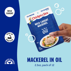 Chicken of the Sea sobre abierto con caballa visible y lista para comer