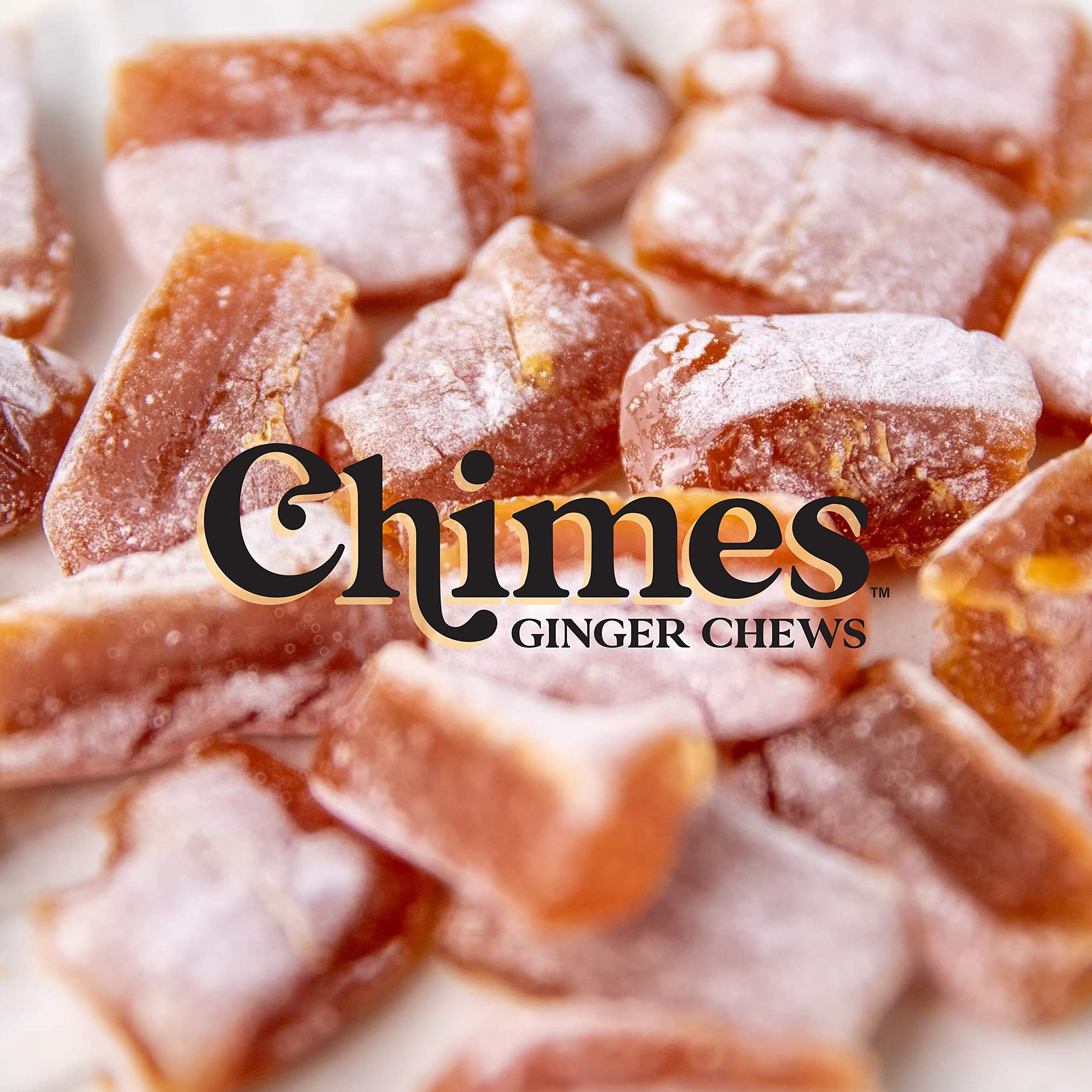 Chimes primer plano de textura masticable que resalta consistencia suave