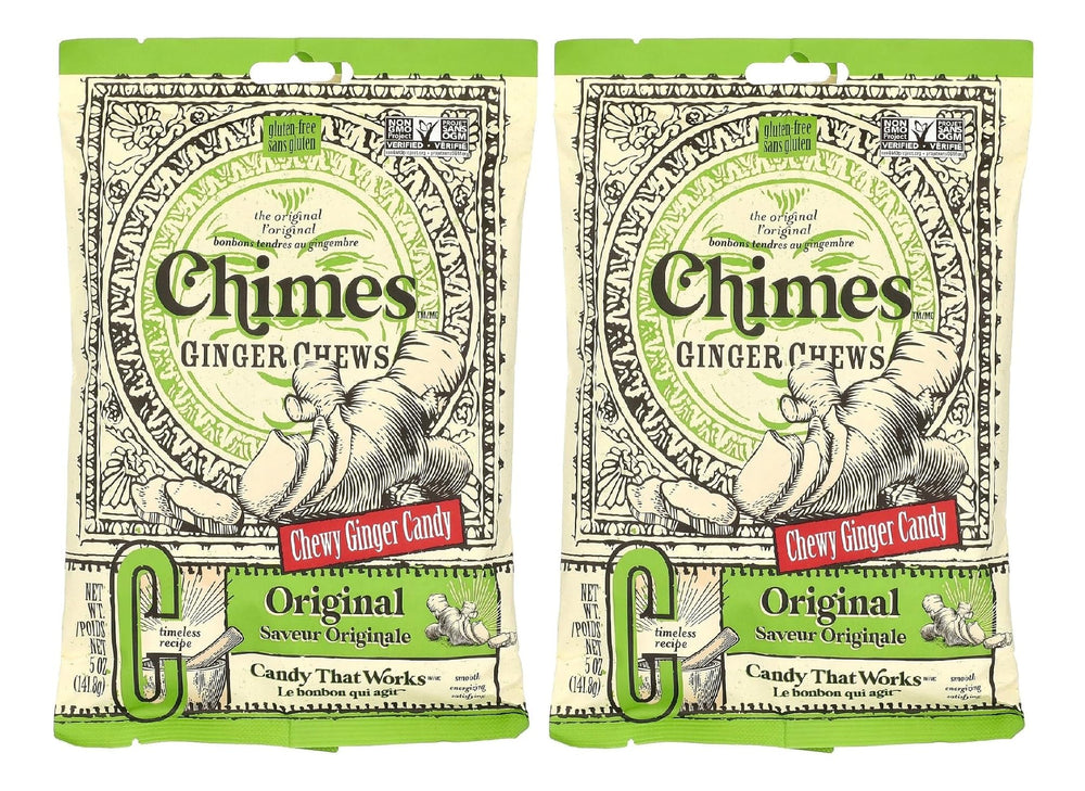 Chimes empaque frontal mostrando etiqueta y beneficios naturales