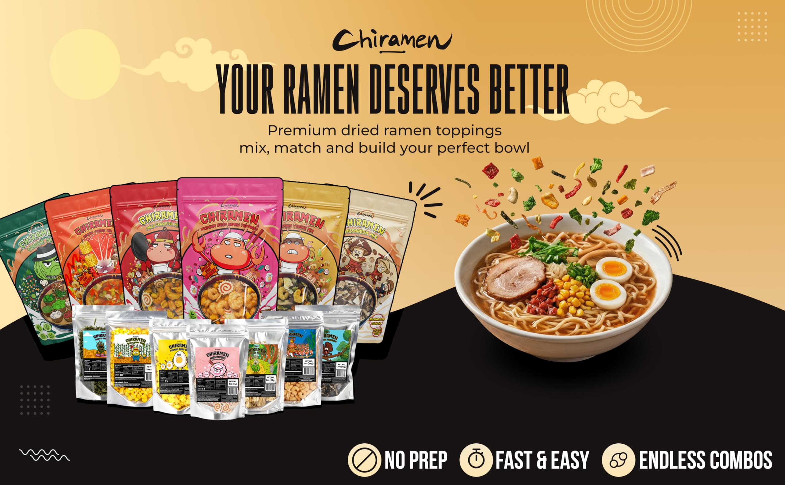 Chiramen en cocina minimalista inspirando comidas rápidas y sabrosas