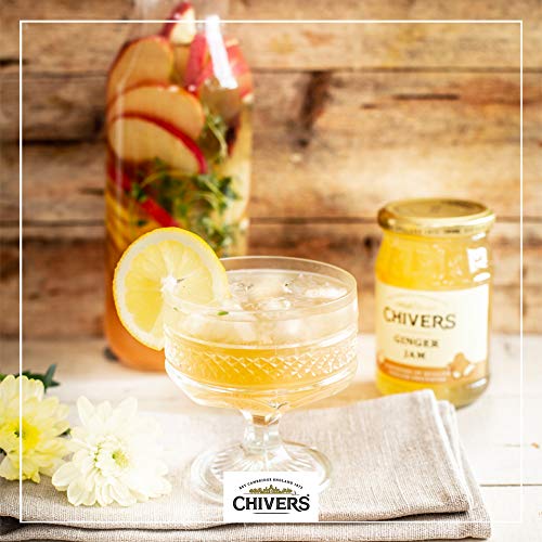 Chivers ingredientes cerca mostrando trozos de jengibre y azúcar, transparencia en ingredientes