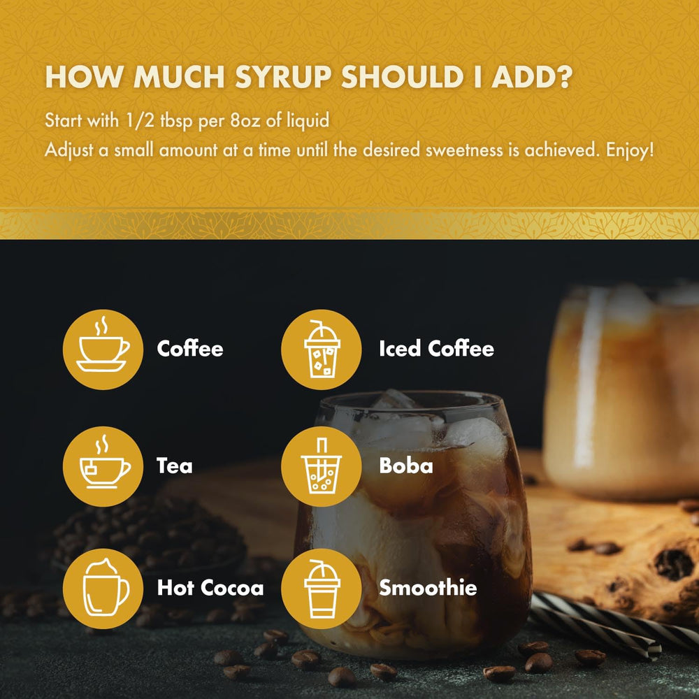 ChocZero jarabe añadido a un pumpkin spice latte para aroma otoñal intenso