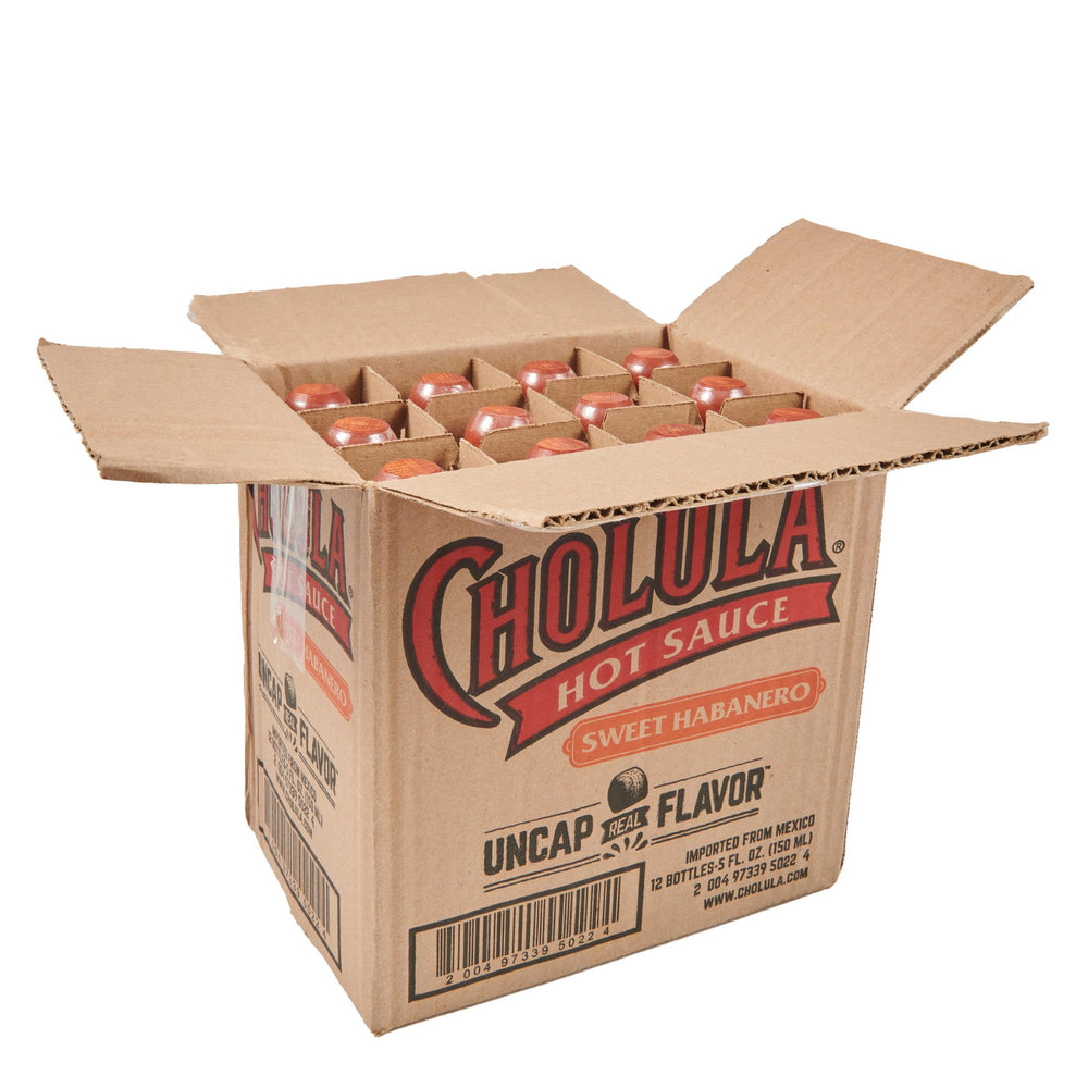 Cholula botella frente mostrando etiqueta y color vibrante
