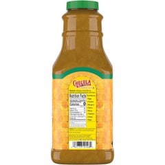 Cholula etiqueta en primer plano que destaca el sabor jalapeño y blend de especias
