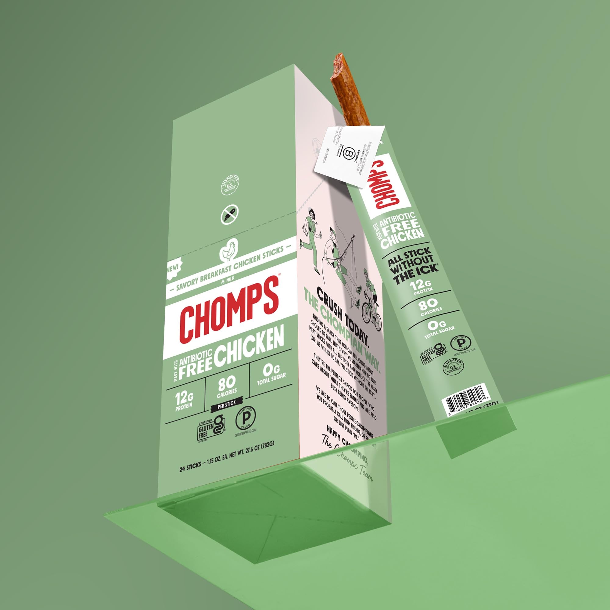 Chomps caja 24ct abierta con sticks individuales para uso diario