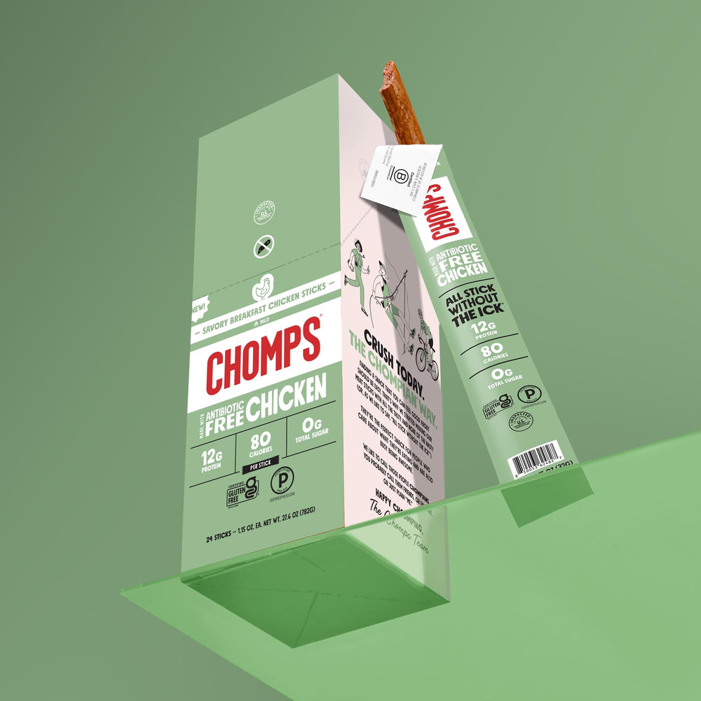 Chomps caja 24ct abierta con sticks individuales para uso diario