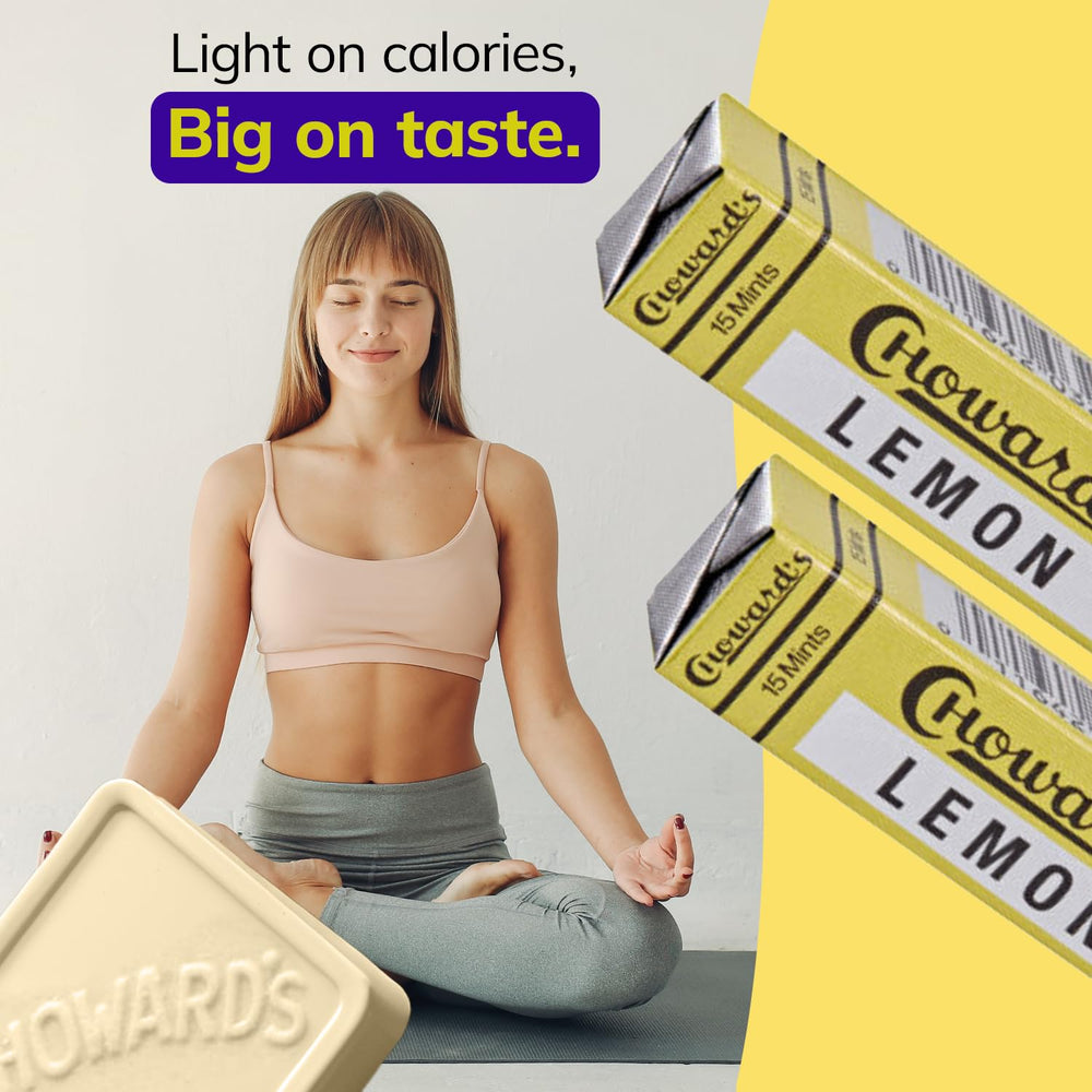 Choward's caramelo en mano para comparar tamaño y portabilidad