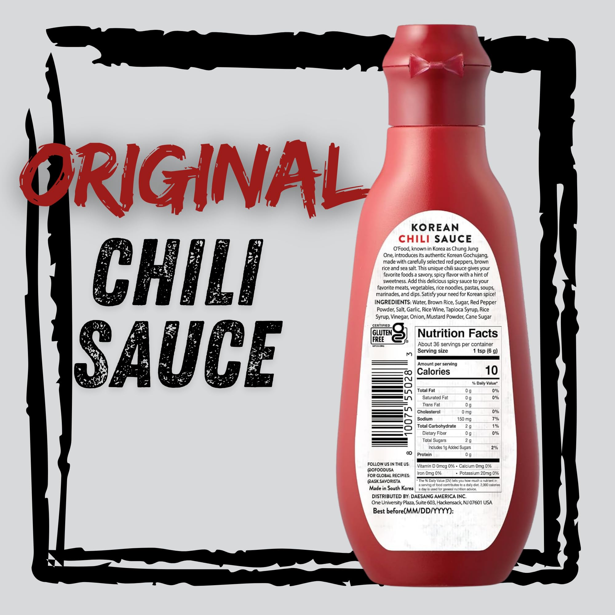 Chung Jung One primer plano de la textura cremosa del gochujang, ideal para mezclar sabores
