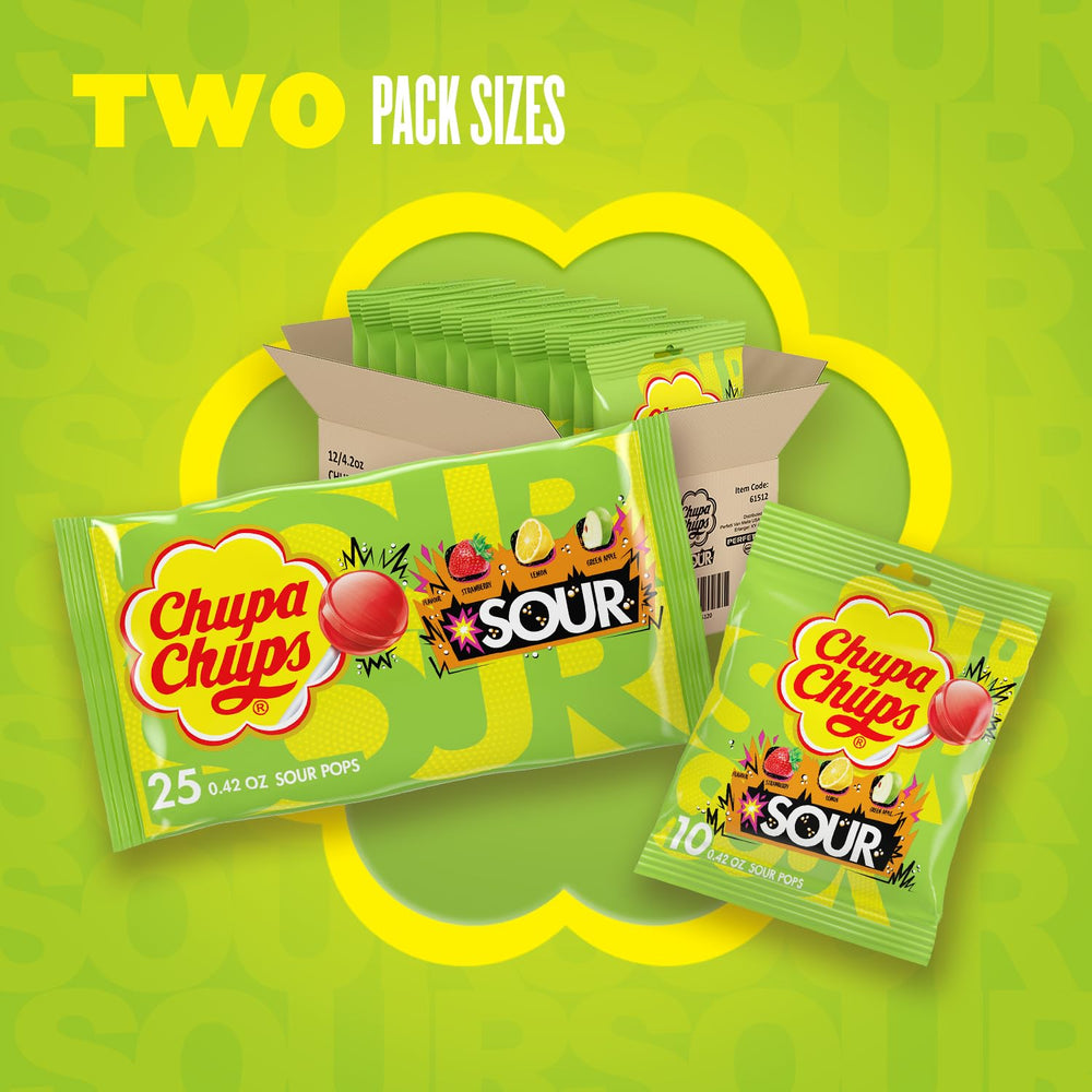Chupa Chups bolsas apiladas para almacenamiento eficiente