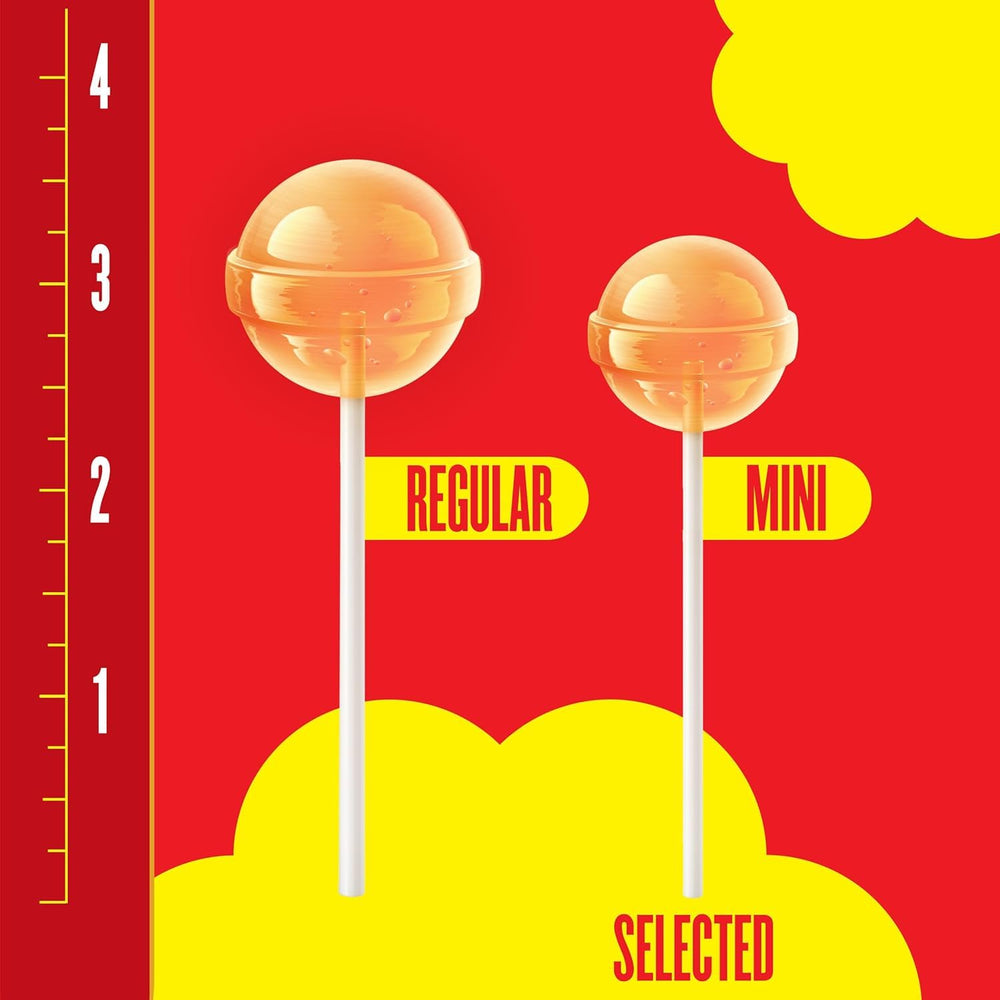 Chupa Chups paleta en mano para comparar tamaño y porciones individuales