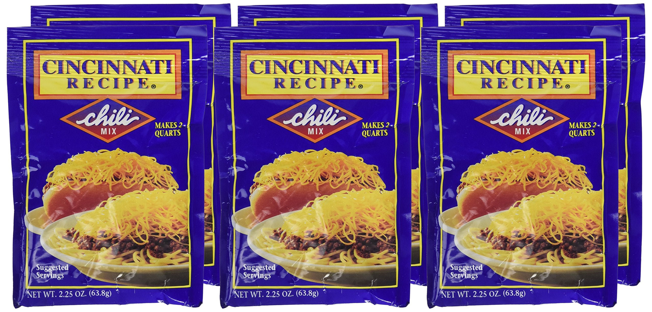 Cincinnati Recipe mix sobre abierto con porción lista para mezclar