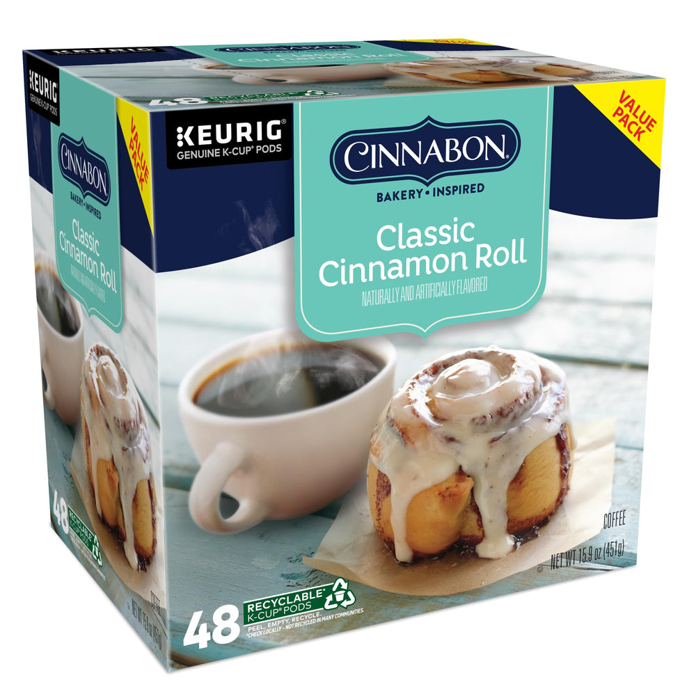 CINNABON cápsula abierta mostrando el contenido molido para transparencia