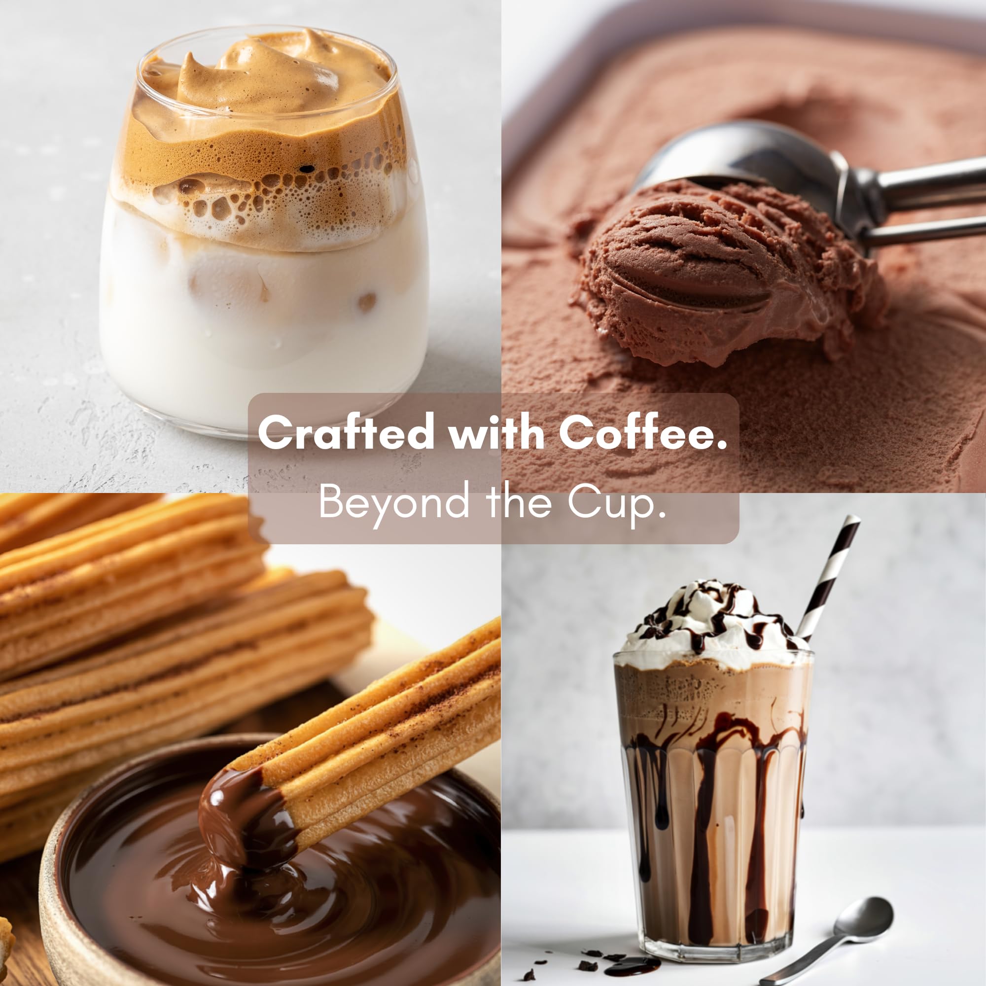 Civilized Coffee café helado servido, sabor tostado sin cafeína