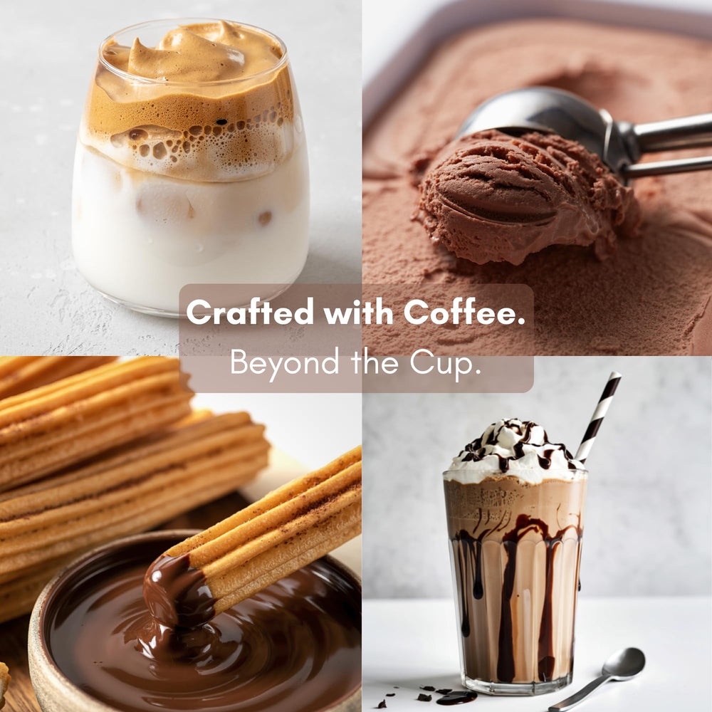 Civilized Coffee café helado servido, sabor tostado sin cafeína