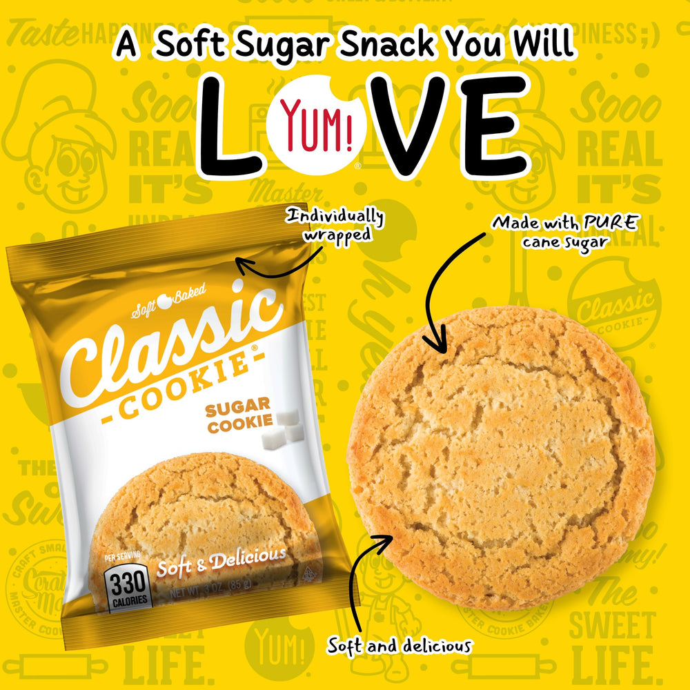 Classic COOKIE corte transversal que revela textura blanda y miga tierna