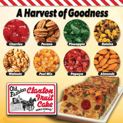 Claxton Fruit Cake pan envuelto individualmente en plástico protector, conserva frescura