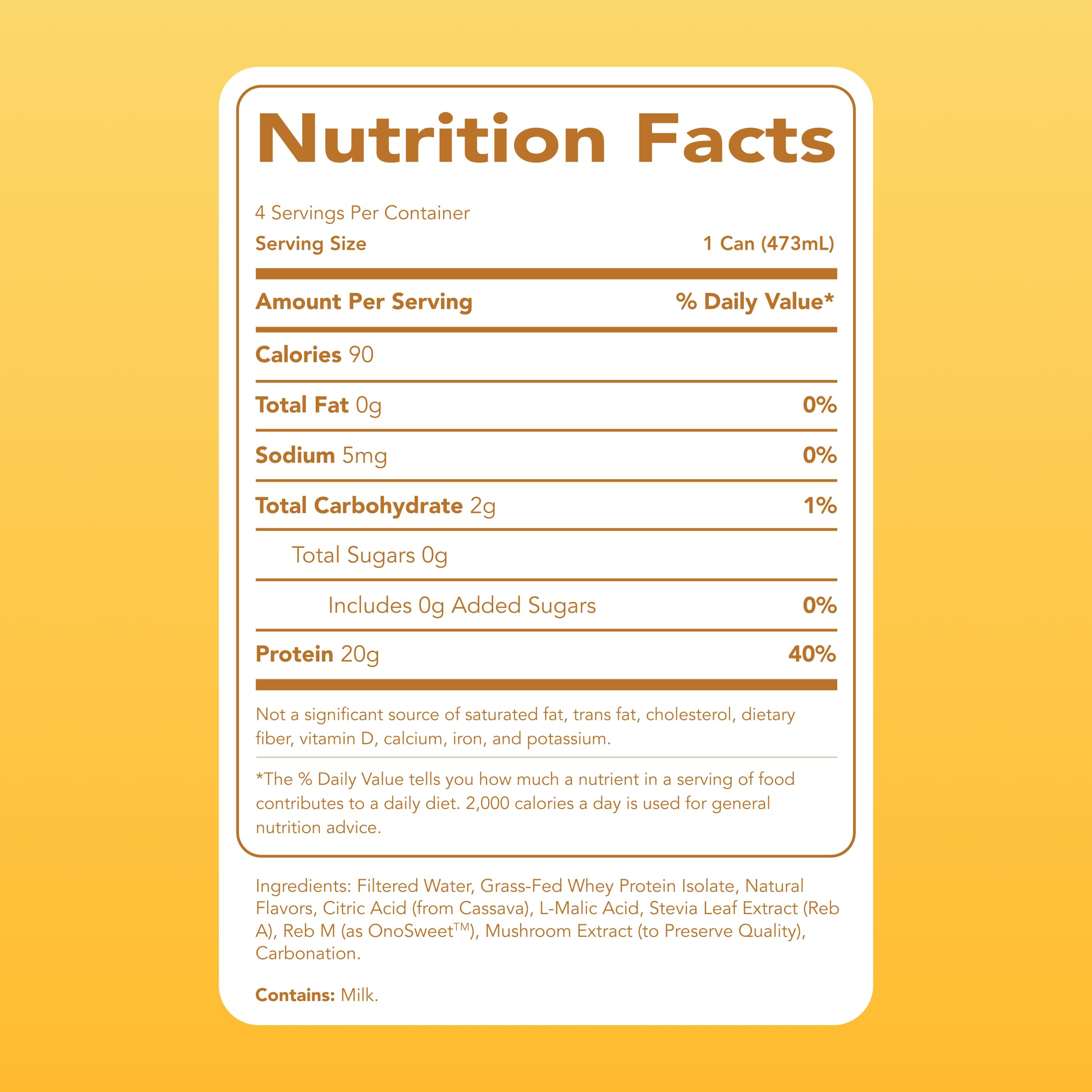 Clean Simple Eats lata en mano destacando tamaño práctico y 20 g proteína