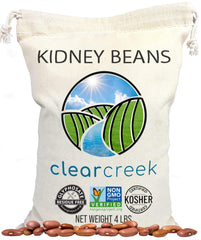 CLEAR CREEK frente del empaque mostrando 4 lb y certificaciones para compra segura