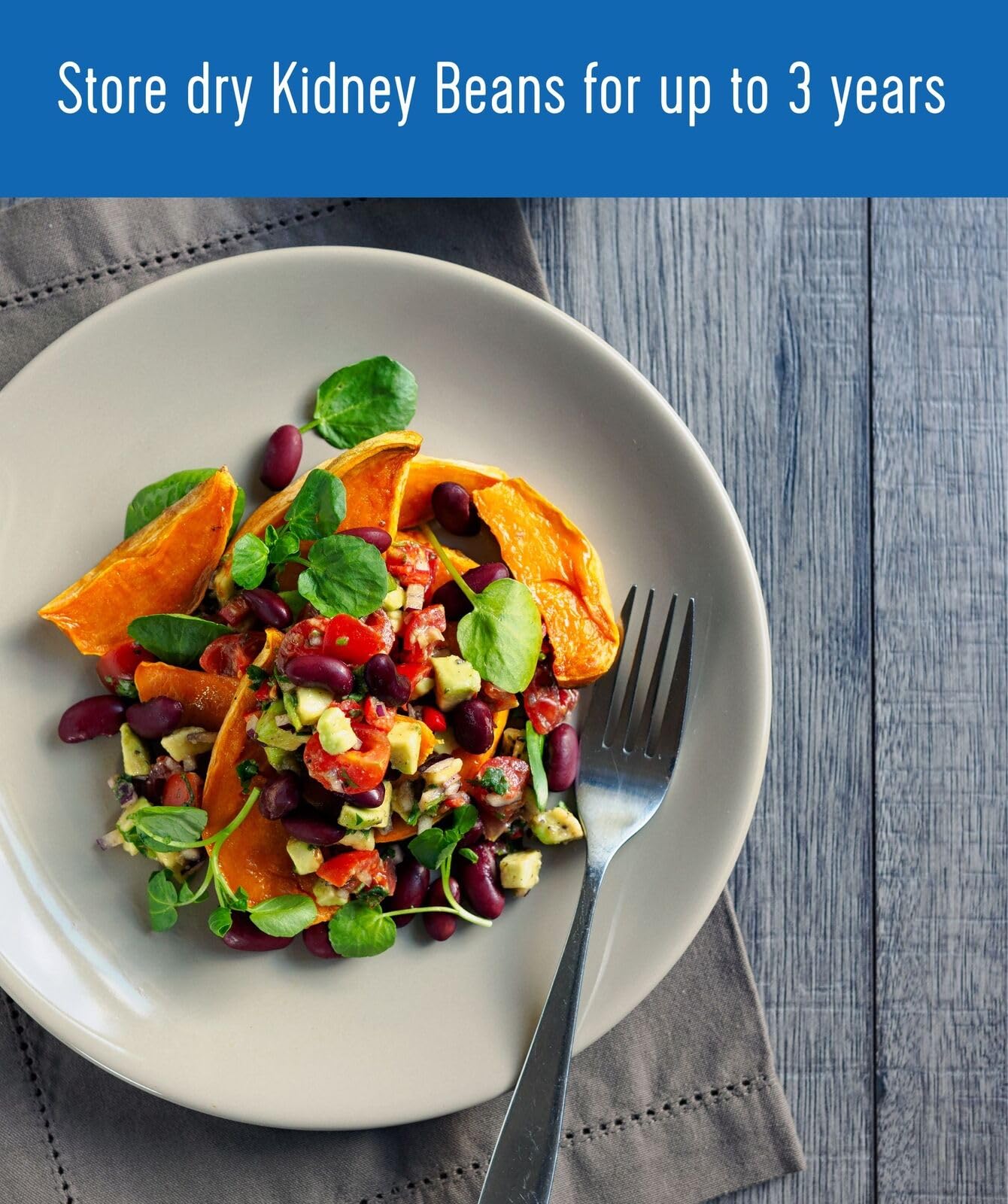 CLEAR CREEK frijoles kidney servidos en plato ilustrando uso en recetas familiares