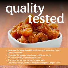 Clear Source longan servido en congee cremoso mostrando uso culinario y beneficio de textura suave