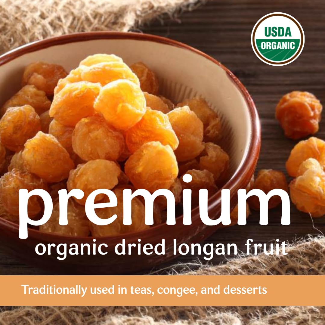 Clear Source longan en taza de té aromático demostrando infusión y beneficio de sabor natural