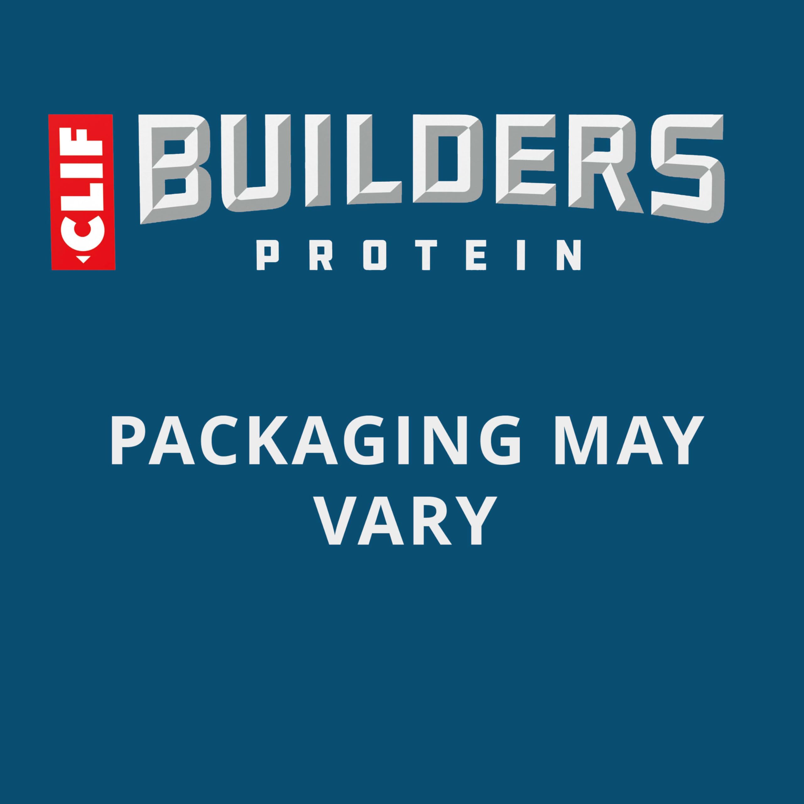CLIF BUILDER'S barra en mano para comparación de tamaño portátil