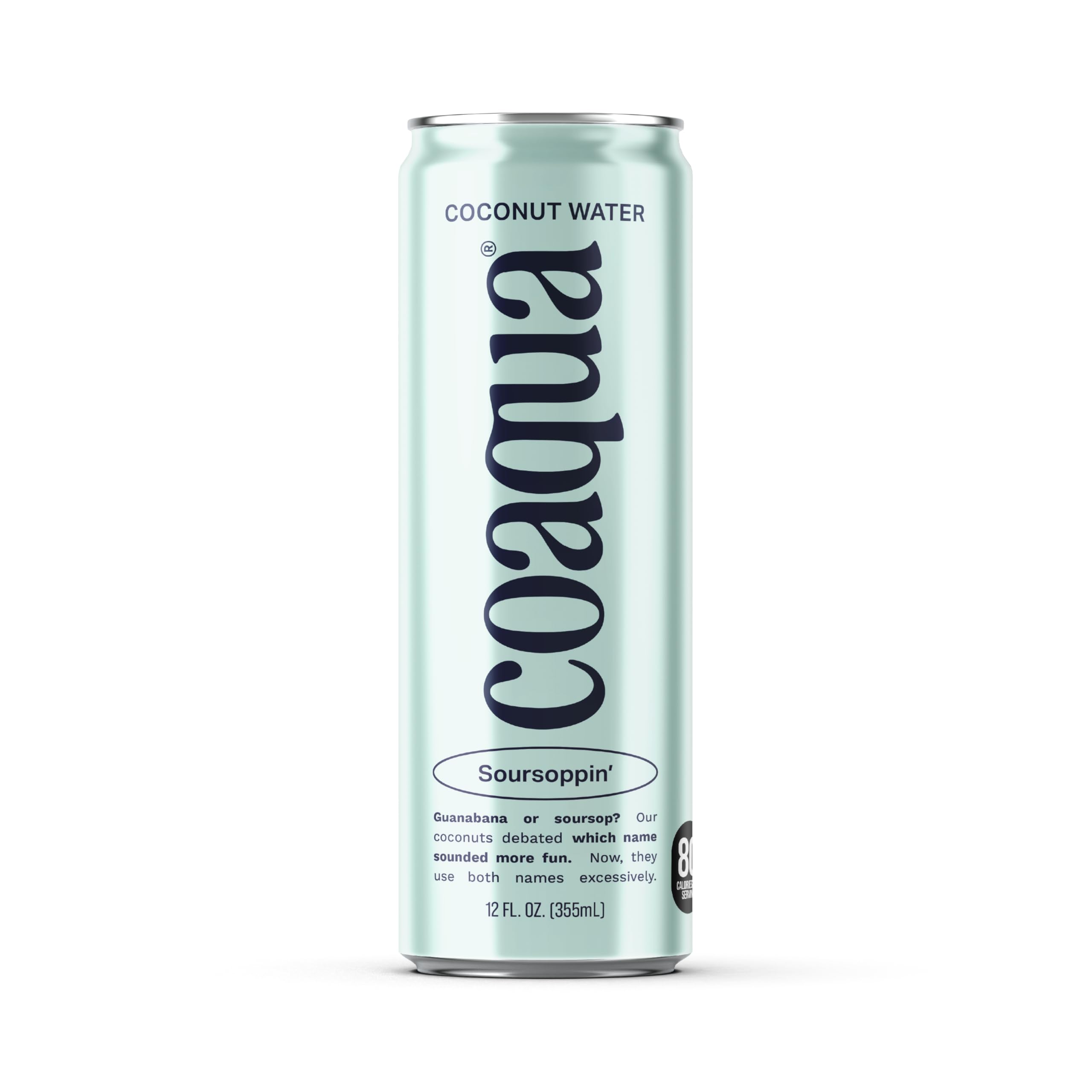 CoAqua pack frontal de 12 latas mostrando diseño sostenible y conveniencia
