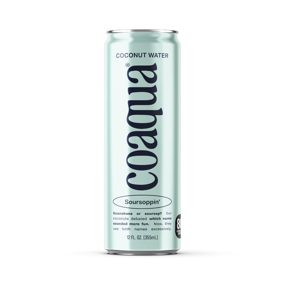 CoAqua pack frontal de 12 latas mostrando diseño sostenible y conveniencia