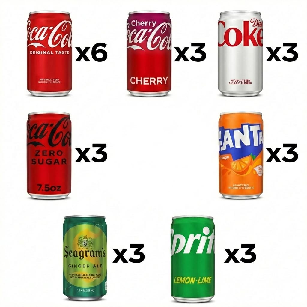 Coca‑Cola lata junto a mano para comparar tamaño y porción práctica