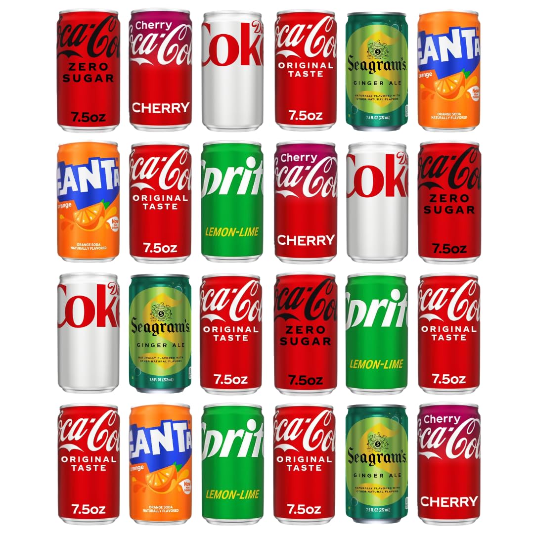 Coca‑Cola frontal del pack mostrando todas las latas y variedad