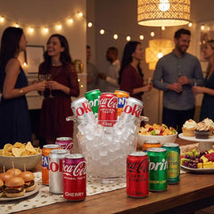 Coca‑Cola burbujeo y textura de Fanta Orange luciendo sabor cítrico