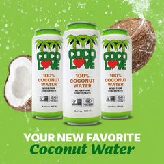 Coco Love lata abierta con gotas resaltando frescura y refresco inmediato