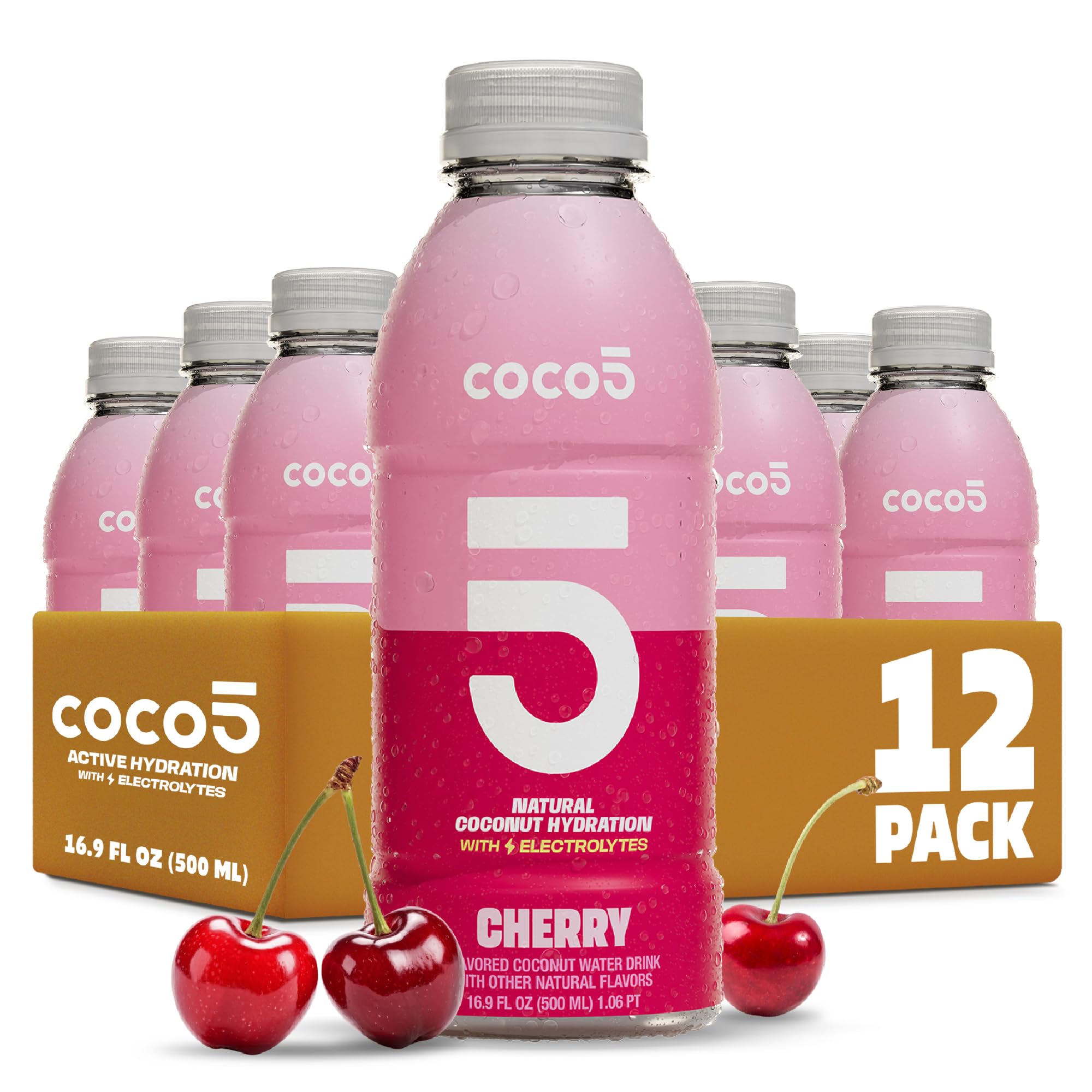 Coco5 pack frontal con 12 botellas cherry, práctico para reponer reservas