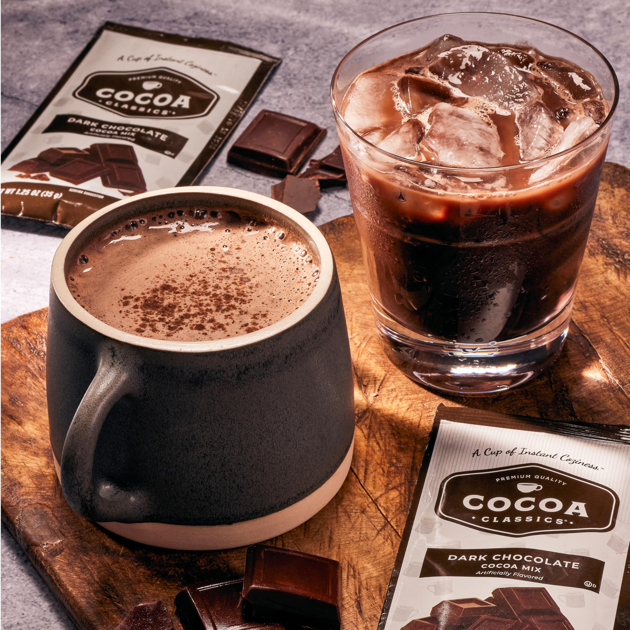 Cocoa Classics en escena de cocina sugiriendo uso social y versatilidad