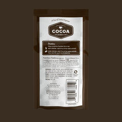 Cocoa Classics bebida en taza mostrando textura cremosa y sabor intenso