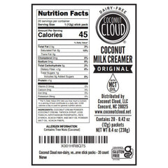 Coconut Cloud stick individual listo para añadir al café