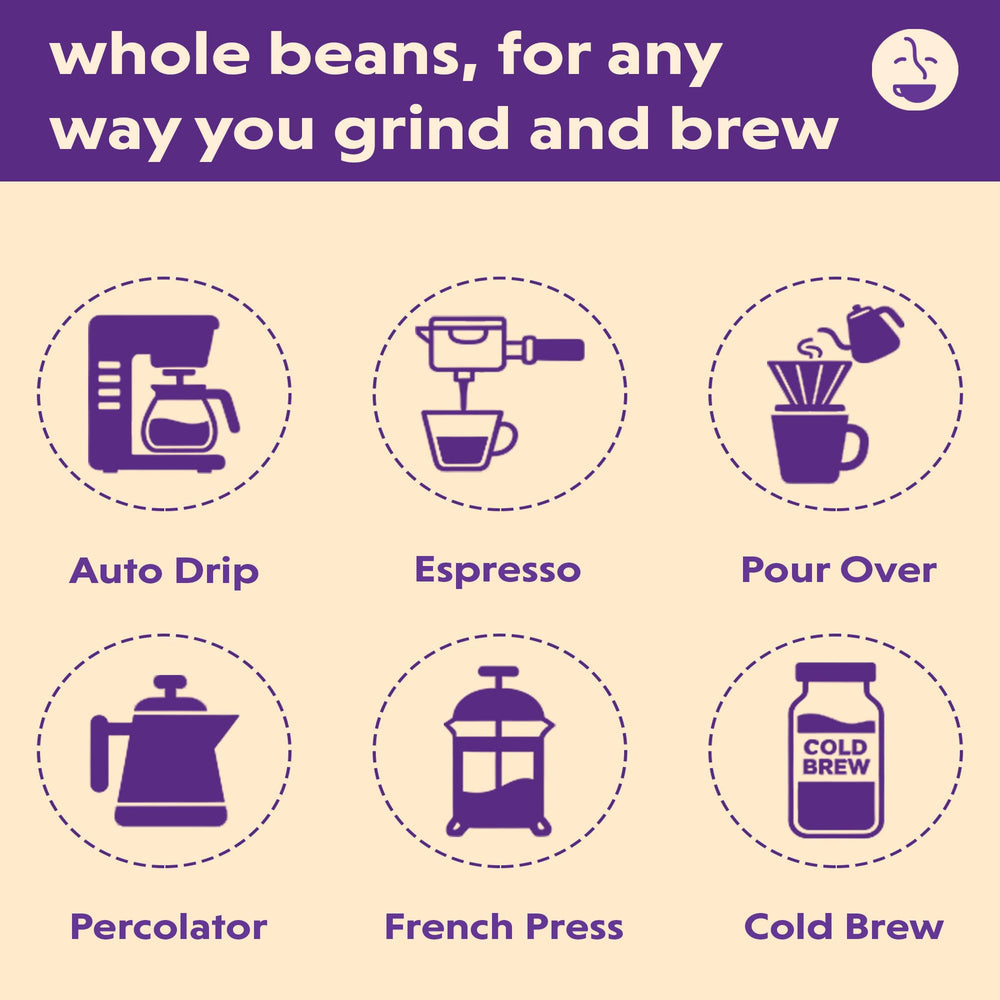 Coffee Bean Direct bolsa con válvula ilustrando conservación del aroma