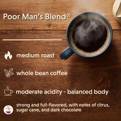 Coffee Bean Direct granos enteros textura brillante, frescura mantenida