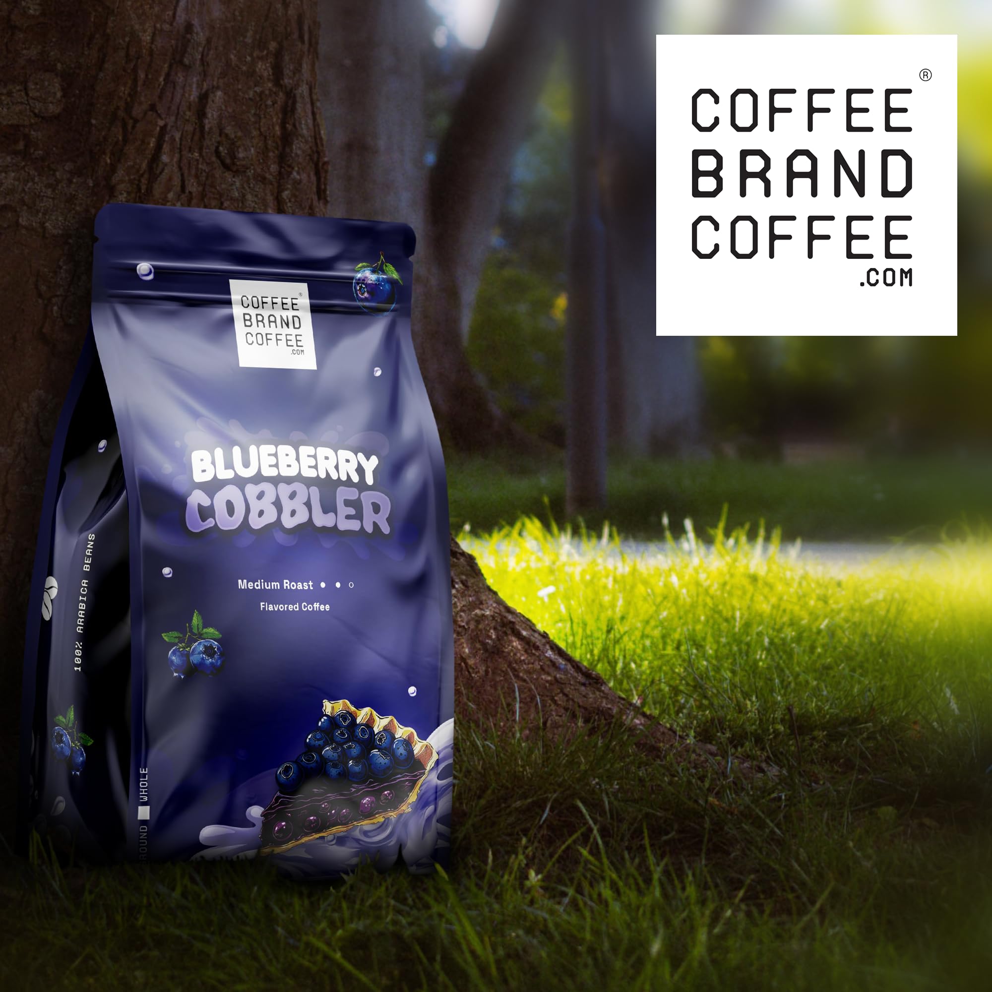 Coffee Brand Coffee etiqueta con información, transparencia de ingredientes